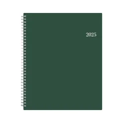 Blue Sky 2025 8.5" x 11" Weekly & Monthly Appointment Book, Plastic Cover, Deep Forest Green (147963) Outlet