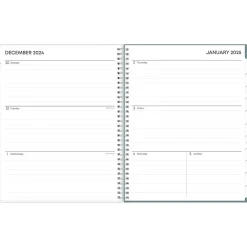 Blue Sky 2025 Amitza Blue 8.5" x 11" Weekly & Monthly Planner, Plastic Cover, Blue/White (148765-25) Best