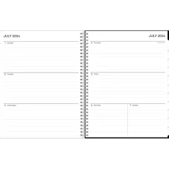 Blue Sky 2024-2025 Analeis 8.5" x 11" Academic Weekly & Monthly Planner, Plastic Cover, Black/White (130606-A25) Online