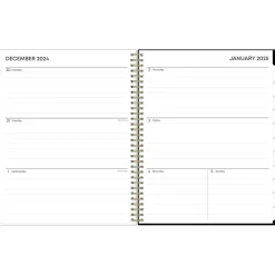 Blue Sky 2025 Baccara Dark 8.5" x 11" Weekly & Monthly Planner, Plastic Cover, Multicolor (110211-25) New