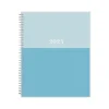 Blue Sky 2025 Blue Block 8.5" x 11" Weekly & Monthly Planner, Plastic Cover, Blue (152253) Sale
