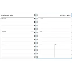 Blue Sky 2025 Blue Block 8.5" x 11" Weekly & Monthly Planner, Plastic Cover, Blue (152253) Sale