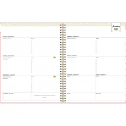Blue Sky 2025 Day Designer 8.5" x 11" Weekly Planner, Plastic Cover, Blush (148146) Best