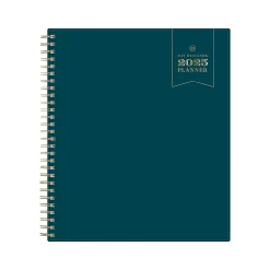 Blue Sky 2025 Day Designer 8" x 10" Monthly Planner, Plastic Cover, Peacock (152222) Discount