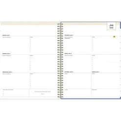 Blue Sky 2024-2025 Day Designer Annabel 8.5" x 11" Academic Weekly & Monthly Planner, Plastic Cover, Blue/White (144867) Online
