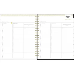 Blue Sky 2025 Day Designer Austen Black 8" x 10" Daily & Monthly Planner, Plastic Cover, Multicolor (148130) Online