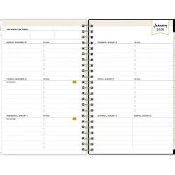 Blue Sky 2025 Day Designer Austen Black 5" x 8" Weekly & Monthly Planner, Plastic Cover, Multicolor (148131) New