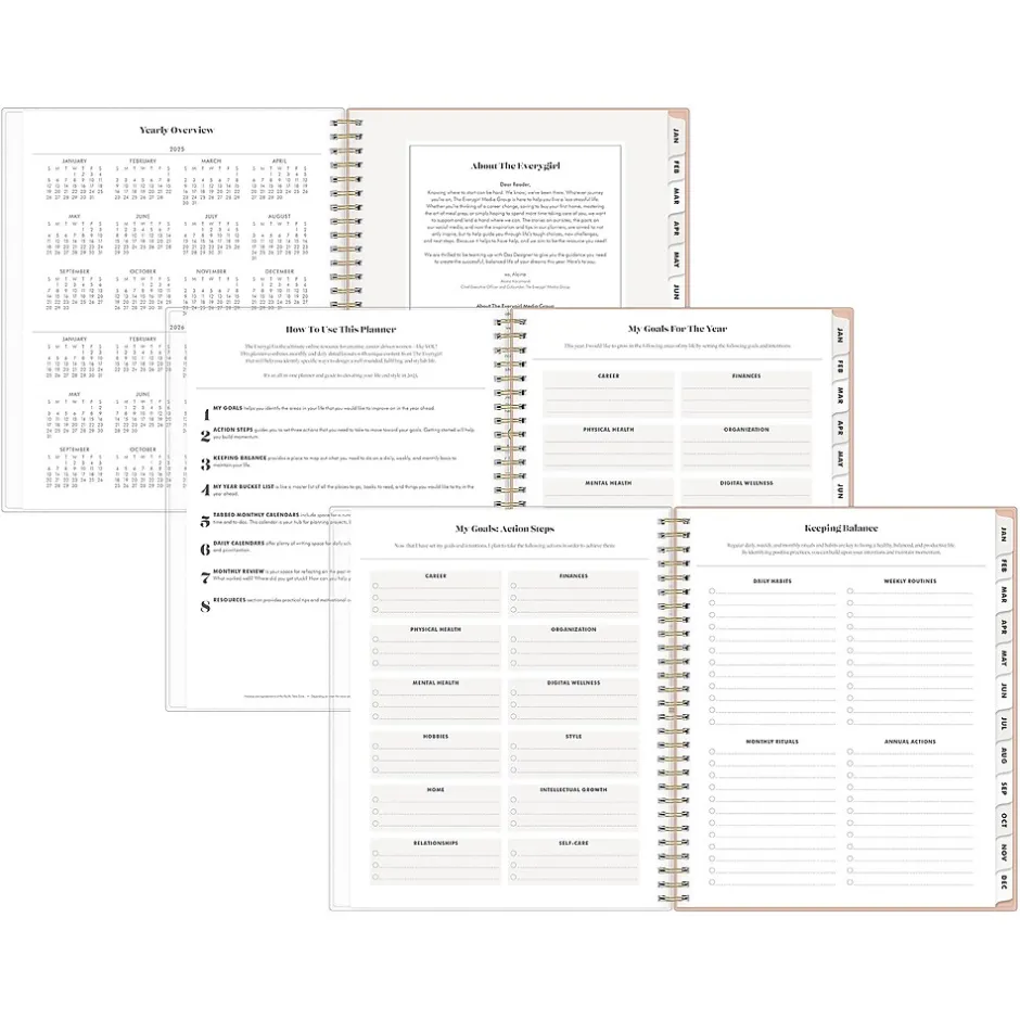 Blue Sky 2025 Day Designer Everygirl Botanica 8" x 10" Daily & Monthly Planner, Plastic Cover, Multicolor (148263) Best