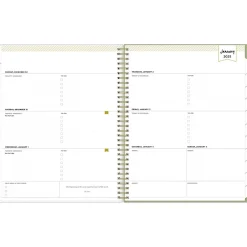 Blue Sky 2025 Day Designer Fiore Cream 8.5" x 11" Weekly & Monthly Planner, Plastic Cover, Multicolor (148140) Online