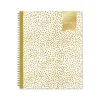 Blue Sky 2025 Day Designer Gold Spotty 8.5" x 11" Weekly Planner, Plastic Cover, Gold/White (148132) Best