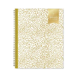 Blue Sky 2025 Day Designer Gold Spotty 8.5" x 11" Weekly Planner, Plastic Cover, Gold/White (148132) Best
