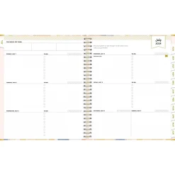 Blue Sky 2024-2025 Day Designer In Bloom 8" x 10" Academic Weekly & Monthly Planner, Gray Board Cover, Multicolor (150135) Sale