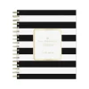 Blue Sky 2024-2025 Day Designer Rugby Stripe 8" x 10" Academic Daily & Monthly Planner, Black/White (144875) New