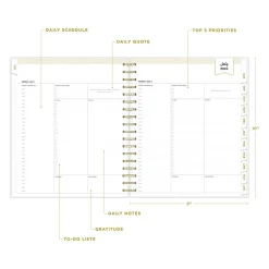 Blue Sky 2024-2025 Day Designer Rugby Stripe 8