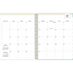 Blue Sky 2024-2025 Day Designer Secret Garden Mint 8.5