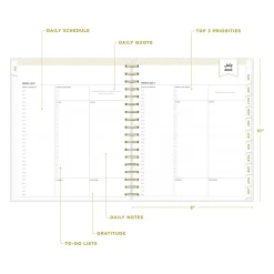 Blue Sky 2024-2025 Day Designer Somerset Black 8