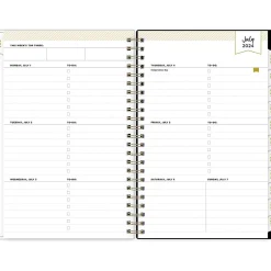 Blue Sky 2024-2025 Day Designer Somerset Black 5" x 8" Academic Weekly & Monthly Planner, Plastic Cover, Multicolor (144856) Best