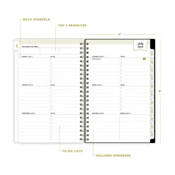 Blue Sky 2024-2025 Day Designer Somerset Black 5