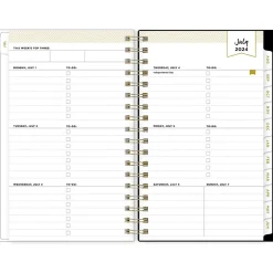 Blue Sky 2024-2025 Day Designer Somerset Black 3.63" x 6.13" Academic Weekly & Monthly Planner, Plastic Cover, Multicolor Online