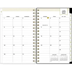 Blue Sky 2024-2025 Day Designer Somerset Black 3.63