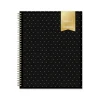 Blue Sky 2024-2025 Day Designer Swiss Dot 8.5" x 11" Academic Weekly & Monthly Planner, Black/Gold (150136) Outlet