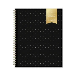 Blue Sky 2024-2025 Day Designer Swiss Dot 8.5" x 11" Academic Weekly & Monthly Planner, Black/Gold (150136) Outlet