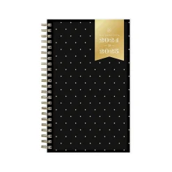 Blue Sky 2024-2025 Day Designer Swiss Dot 5" x 8" Academic Weekly & Monthly Planner, Black/Gold (150137) Online