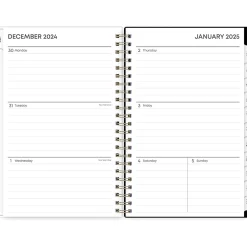 Blue Sky 2025 Deelie 5" x 8" Weekly & Monthly Planner, Plastic Cover, Gray (152250) Sale