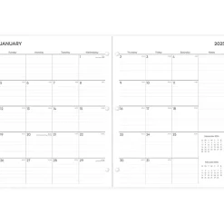 Blue Sky 2025 Effine 8.5" x 11" Monthly Planner, Plastic Cover, Green (147940)