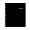 Blue Sky 2024-2025 Enterprise 8" x 10" Academic Monthly Planner, Plastic Cover, Black (130615-A25) Clearance