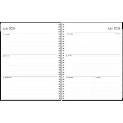 Blue Sky 2024-2025 Enterprise 8.5" x 11" Academic Weekly & Monthly Planner, Plastic Cover, Black (130609-A25) Online