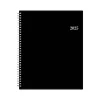 Blue Sky 2025 Enterprise 8.5" x 11" Weekly & Monthly Planner, Plastic Cover, Black (111288-25) Clearance
