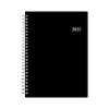 Blue Sky 2025 Enterprise 5.88" x 8.63" Weekly & Monthly Planner, Plastic Cover, Black (131793-25) Clearance