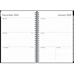 Blue Sky 2025 Enterprise 5.88" x 8.63" Weekly & Monthly Planner, Plastic Cover, Black (131793-25) Clearance
