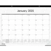 Blue Sky 2025 Enterprise 22" x 17" Monthly Desk Pad Calendar, White/Gray (111294-25) Hot