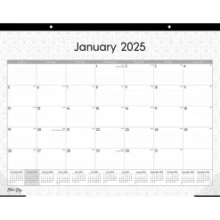 Blue Sky 2025 Enterprise 22" x 17" Monthly Desk Pad Calendar, White/Gray (111294-25) Hot