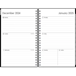 Blue Sky 2025 Enterprise 5" x 8" Weekly & Monthly Planner, Plastic Cover, Black (111291-25)
