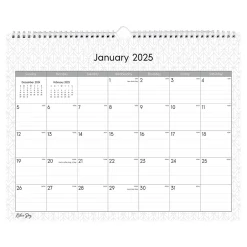 Blue Sky 2025 Enterprise 15" x 12" Monthly Wall Calendar, White/Gray (111292-25) New