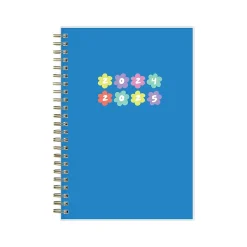 Blue Sky 2024-2025 Flower Date 5" x 8" Academic Weekly & Monthly Planner, Plastic Cover, Multicolor (147715) Hot