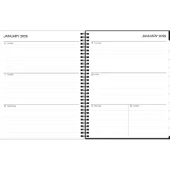 Blue Sky 2025 Fran 8.5" x 11" Weekly & Monthly Planner, Plastic Cover, Black/Brown (150542) Online