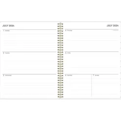 Blue Sky 2024-2025 Gemma 8.5" x 11" Academic Weekly & Monthly Planner, Plastic Cover, Blue/White (118177-A25) New