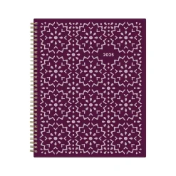 Blue Sky 2025 Gili 8.5" x 11" Weekly & Monthly Planner, Plastic Cover, Burgundy/Beige (117889-25) Discount