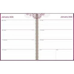 Blue Sky 2025 Gili 8.5" x 11" Weekly & Monthly Planner, Plastic Cover, Burgundy/Beige (117889-25) Discount