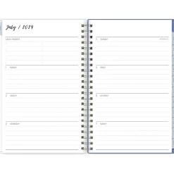 Blue Sky 2024-2025 Ivory Paper Co Julieanne 5" x 8" Academic Weekly & Monthly Planner, Plastic Cover, Multicolor (146888) Sale