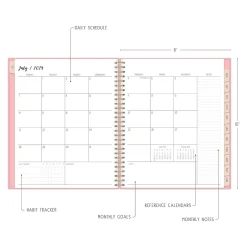 Blue Sky 2024-2025 Ivory Paper Co Flamingo Pink 8