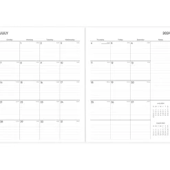 Blue Sky 2024-2025 Jett 8.5" x 11" Academic Monthly Planner, Plastic Cover, Blue/Green (146858) Online