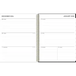 Blue Sky 2025 Katya 8.5" x 11" Weekly & Monthly Planner, Plastic Cover, Brown/Black (152483) New