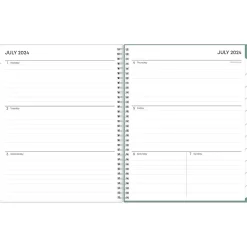Blue Sky 2024-2025 Maquilla 8.5" x 11" Academic Weekly & Monthly Planner, Plastic Cover, Green/White (144954) Online