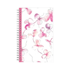 Blue Sky 2025 Orchid 5" x 8" Weekly & Monthly Planner, Plastic Cover, White/Pink (142084-25) Hot