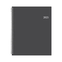 Blue Sky 2025 Passages 8.5" x 11" Weekly & Monthly Appointment Book, Plastic Cover, Charcoal Gray (100009-25) Outlet